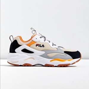 FILA Ray Tracer black and orange sneakers